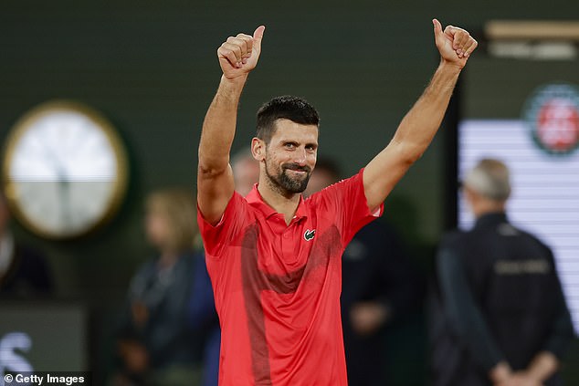 Novak Djokovic admitted his match on Friday may have been his last ever at Roland-Garros