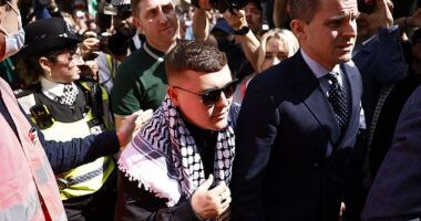 Liam Og O hAnnaidh, who performs as Mo Chara, at Westminster Magistrates' Court on June 18