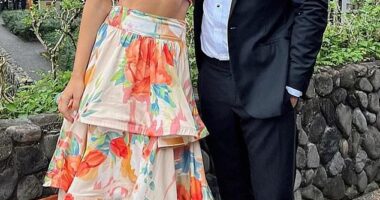 Olivia Molly Rogers, 33, (left) has opened up about seeing her ex-husband Justin McKeone (right) welcome his first child with new girlfriend Tahnee Leeson