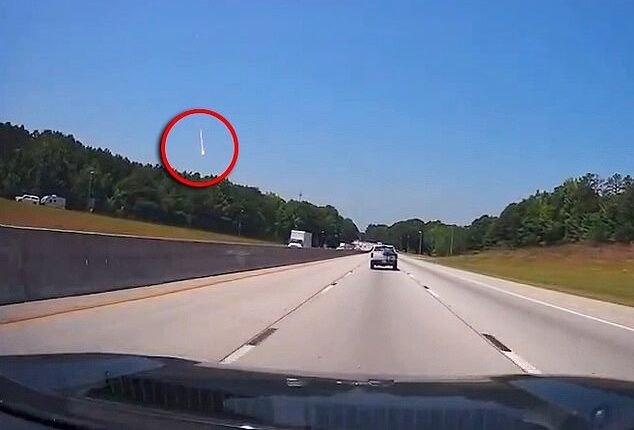 A flaming object was seen streaking across the skies of several southern states, sparking panic and confusion, as no explosion or fire was reported on the ground