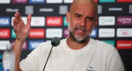 Pep Guardiola expressed his frustration after Rico Lewis was sent off for Man City vs Wydad