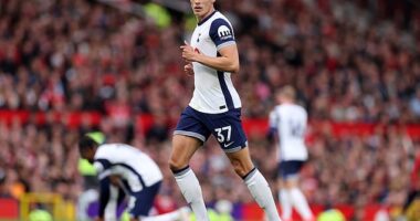 Micky van de Ven produced the top speed of any player in the Premier League last season