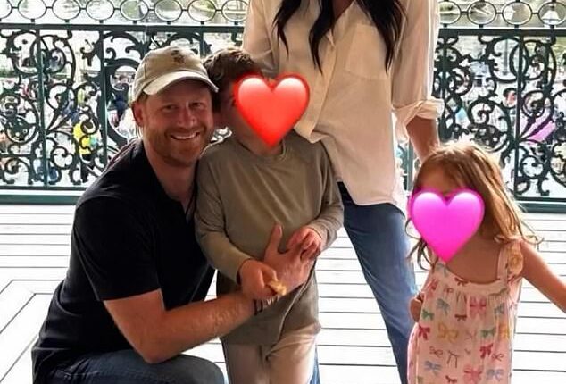 Prince Archie and Princess Lilibet will not be given official roles when Prince William becomes King, insiders have claimed. Pictured on a recent trip to Disneyland
