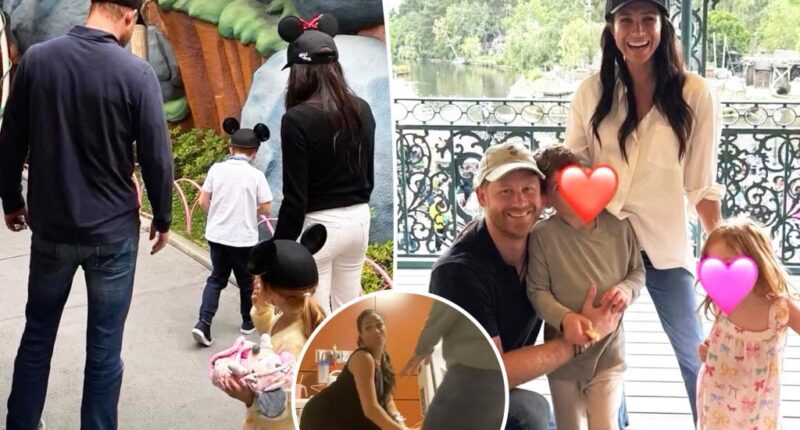 Prince Harry, Meghan Markle enjoy Disneyland with their kids