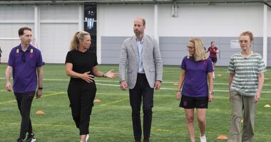 The Prince of Wales today wishes the Lionesses luck for the forthcoming UEFA Women's Euros that kicks off on July 2 during a special visit to England's national football centre
