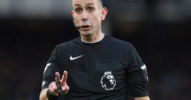 Former referee David Coote has been spotted delivering packages for courier firm Evri