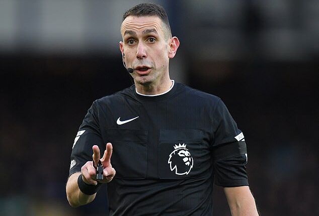 Former referee David Coote has been spotted delivering packages for courier firm Evri