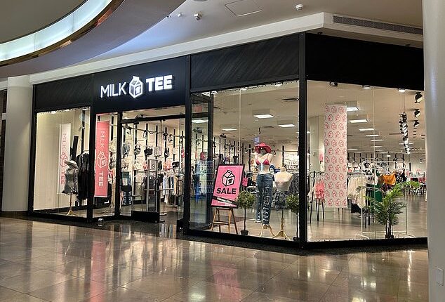 Milk Tee, a women's clothing retailer, announced last week that it is moving out of the mall