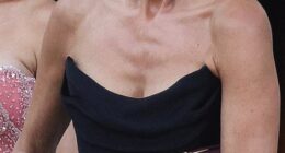 Sarah Murdoch was dressed to impress as she celebrated Jeff Bezos and Lauren Sanchez's wedding in Italy over the weekend