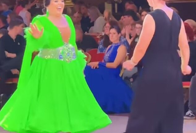 Scarlett Moffatt shared a powerful message on body confidence as she showcased her incredible dance skills during a ballroom competition