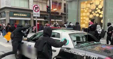 Scores of Arrests After Anti-ICE Violence Spread to New City.