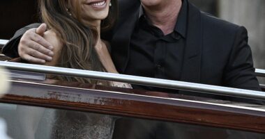 Daily Mail's expert lip reader Nicola Hickling has revealed the touching exchange shared between Lauren Sanchez and Jeff Bezos earlier today as they navigated their way to the final wedding event of their multi-day extravaganza