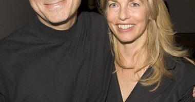 Steve Jobs and wife Laurene Powell Jobs in 2005. The Apple co-founder died in 2011 from pancreatic cancer aged 56