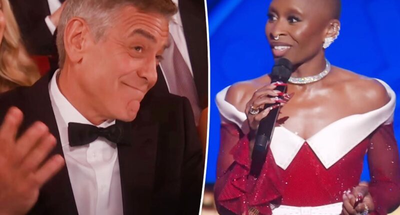 See George Clooney's reaction to Cynthia Erivo shade at Tonys 2025