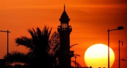 The US Embassy in Qatar (Doha is pictured) has ordered Americans in the nation to 'shelter in place' as fears grow of an Iranian retaliation to the US strikes on Saturday night
