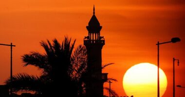 The US Embassy in Qatar (Doha is pictured) has ordered Americans in the nation to 'shelter in place' as fears grow of an Iranian retaliation to the US strikes on Saturday night