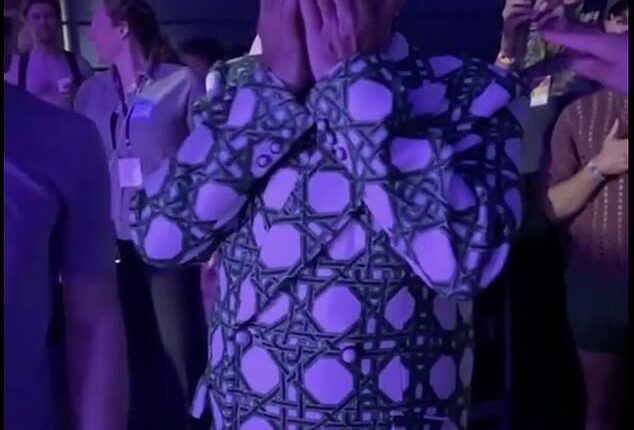 Sir Ian McKellen held back tears whilst on stage at Glastonbury on Saturday night