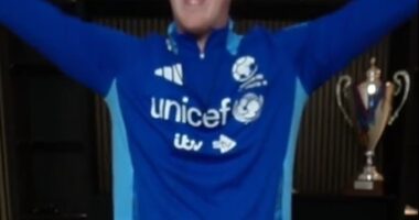 Soccer Aid star Angry Ginge sang that he was 'in Carlos Tevez's head' after their spat