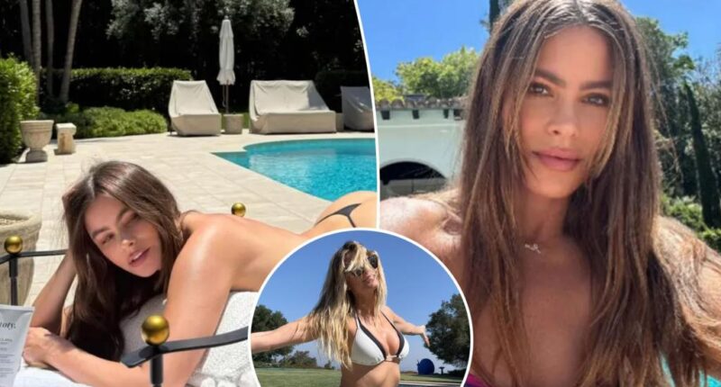 Sofía Vergara makes cheeky statement in thong bikini