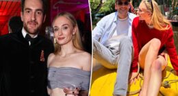 Sophie Turner and Peregrine Pearson get cozy at Glastonbury