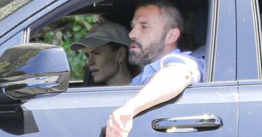 Jennifer Garner, 53, looked stern as she met up with her ex Ben Affleck to run errands on Saturday in Los Angeles - shortly after their daughter Violet, 19, aired out an argument she had with the actress