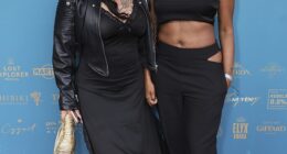 Sugababes stars Mutya Buena and Keisha Buchanan, both 40, turned heads in all-black looks as they joined Strictly stars in leading the glamour at Sexy Fish 10th Anniversary Cocktail Party