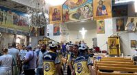 The bomber opened fire as people were praying inside Mar Elias Church, in the Dweila neighbourhood of Damascus, before detonating his vest
