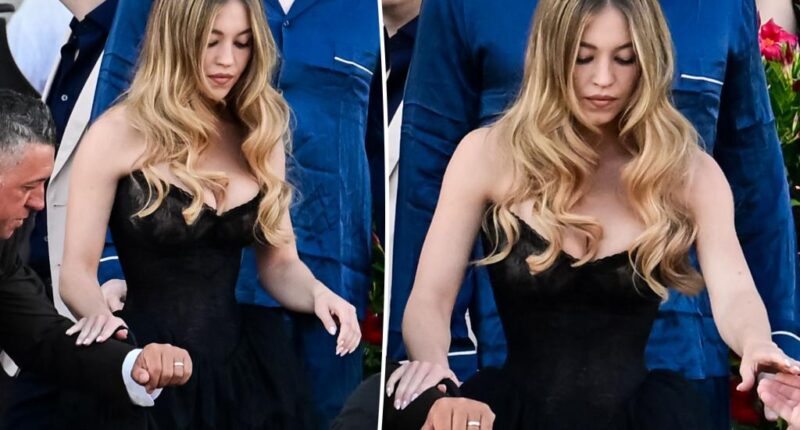 Sydney Sweeney wears black lace gown for Lauren Sánchez and Jeff Bezos' post-wedding party