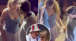 Taylor Swift and Travis Kelce hold hands during NYC date night