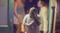 Taylor Swift and Travis Kelce were seen leaving a restaurant by a shocked fan in New York