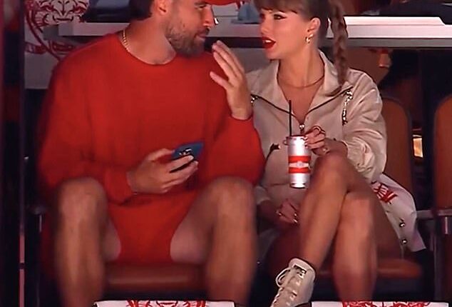 Taylor Swift and Travis Kelce were spotted cozying up together at the Stanley Cup final on Thursday