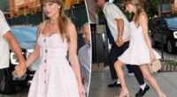 Taylor Swift rocks $3.5K Balmain tweed dress and Louboutins for NYC date night with Travis Kelce