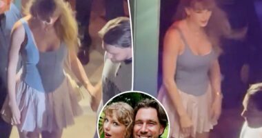Taylor Swift stuns in corset top, miniskirt for Travis Kelce date night