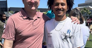 Emerson Colindres (right) was arrested, detained and eventually deported to Honduras