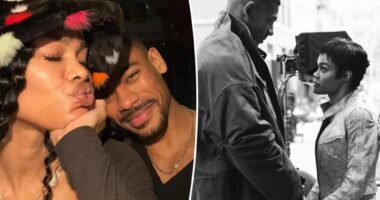 Teyana Taylor and Aaron Pierre confirm romance with a kiss