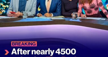 The Project has been officially axed after 16 years and will air its final episode on June 27. Pictured L to R: Sam Taunton, Waleed Aly, Sarah Harris, and Georgie Tunny