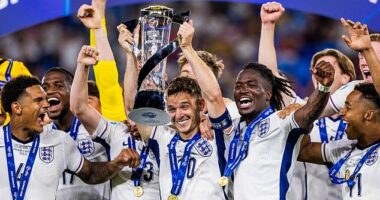 England's Under-21's defeated Germany in a five-goal thriller to win back-to-back Euros