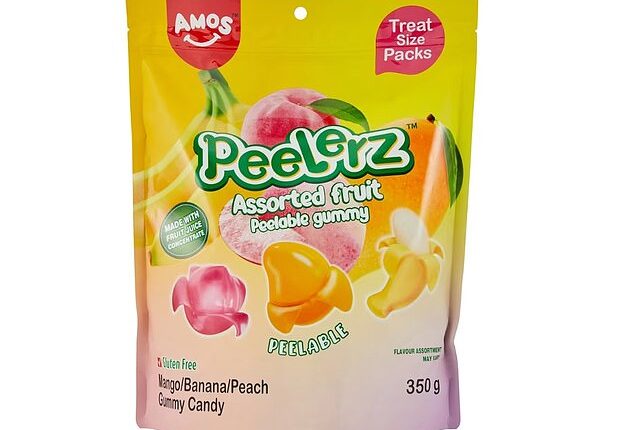 The cult-favourite Amos Peelerz gummies, which come in mango, banana and peach flavours, have become so popular they're already sold out online
