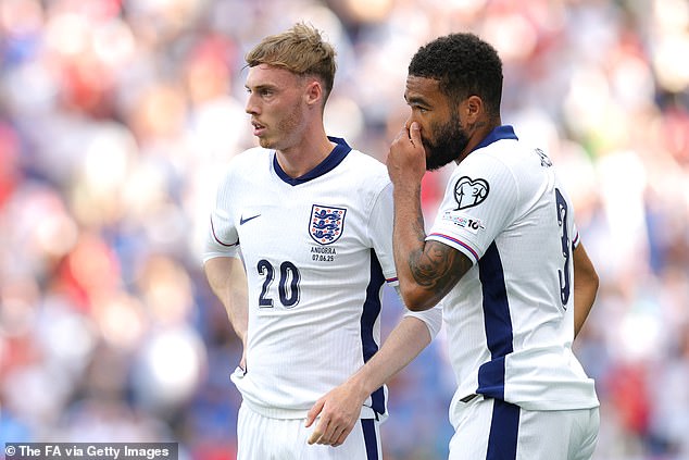 Cole Palmer (left) and Reece James (right) both started in England's 1-0 win over Andorra