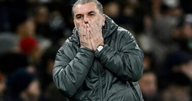 Manager Ange Postecoglou, 59, was sacked by Tottenham Hotspur on Friday afternoon