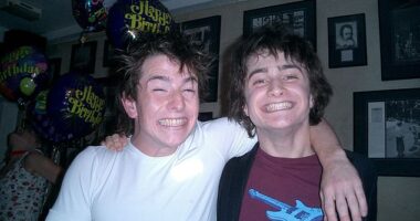 Daniel Radcliffe 's stunt double who was paralysed from the chest down after an accident on the Harry Potter set, has opened up about up about the injury that gave him 'gratitude for life' 16 years ago. David Holmes pictured left with Daniel Radcliffe