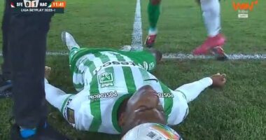Atletico Nacional star Andres Felipe Roman collapsed 12 minutes into a match with Independiente Santa Fe