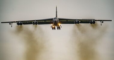 A United States Air Force (USAF) B-52 bomber