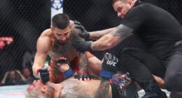 UFC 317: Ilia Topuria obliterates Charles Oliveira before wild face-off with Paddy Pimblett