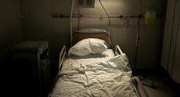 empty hospital bed