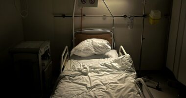 empty hospital bed