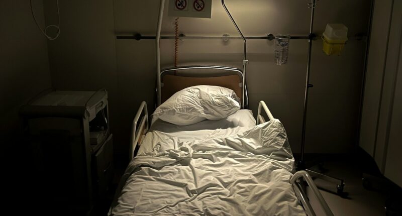 empty hospital bed