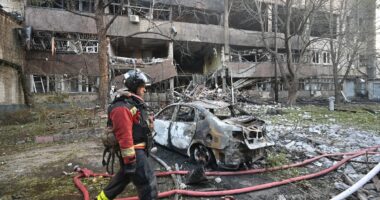 Ukraine-Russia war latest: US to cut military aid to Kyiv after Putin’s forces kill three in Kharkiv strike