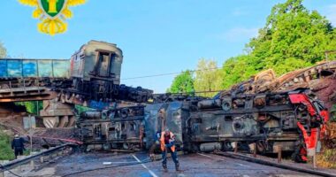 Ukraine war live: Seven dead after Russian bridges collapse as ‘saboteurs hit’ Putin’s rail network