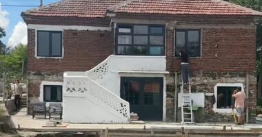 A British family have revealed how they ditched the UK to buy a huge home in Bulgaria (pictured) without even viewing it first